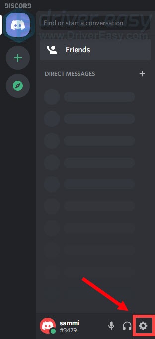 open Discord settings