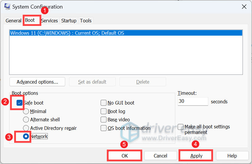 Windows 11 - How to boot into Safe Mode