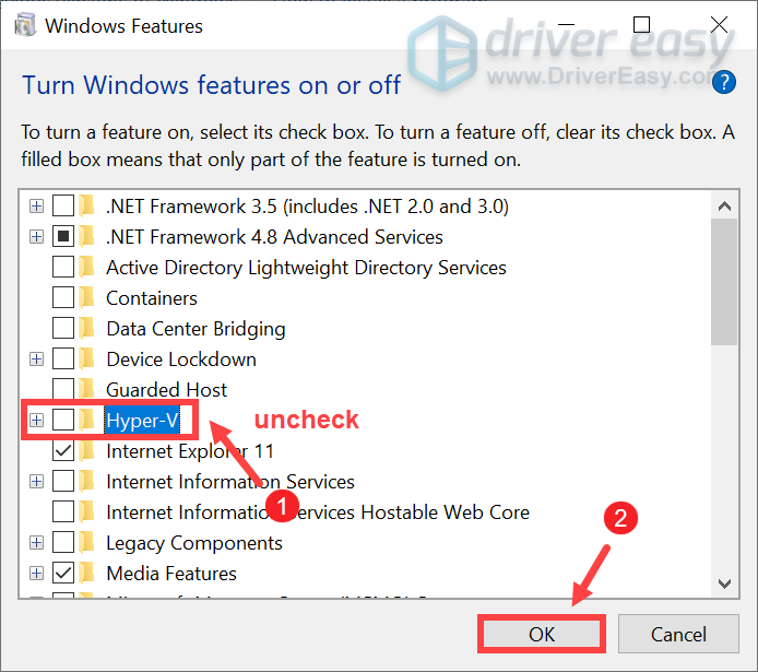 disable Hyper-V